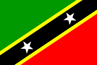 Bandiera nazionale, Saint Kitts e Nevis