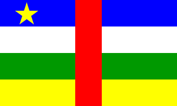 Bandiera nazionale, Repubblica Centrafricana