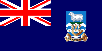 Bandiera nazionale, Falkland, Isole (Isole Malvinas)