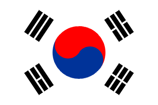 Bandiera nazionale, Corea del Sud