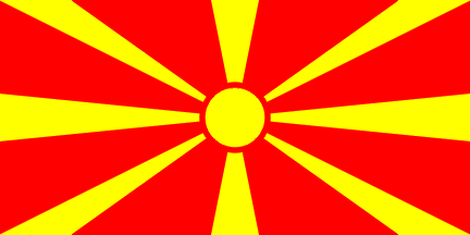 Bandiera nazionale, Macedonia, ex Repubblica iugoslava di